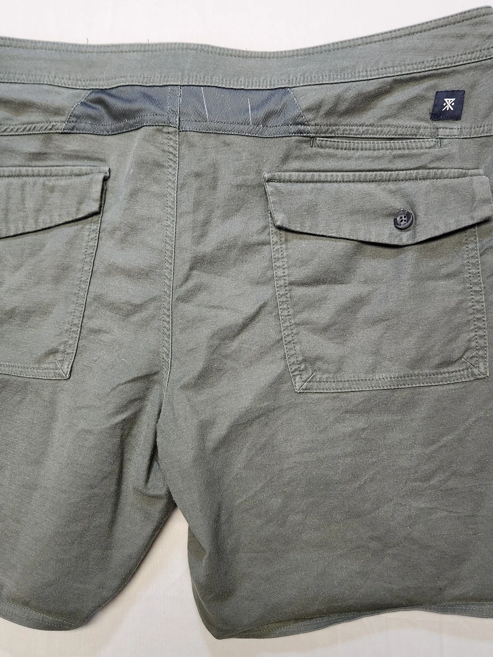 Roark Revival Layover Shorts Men 40 Olive Green Hiking Travel Adventure Gorpcore